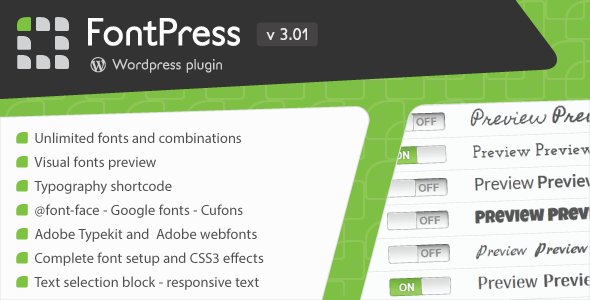 FontPress v3.3.8 - Wordpress Font Manager