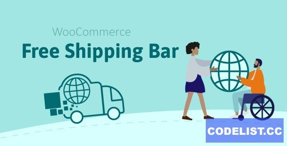 WooCommerce Free Shipping Bar v1.1.6.4 - Increase Average Order Value