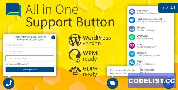 All in One Support Button + Callback Request v2.2.0