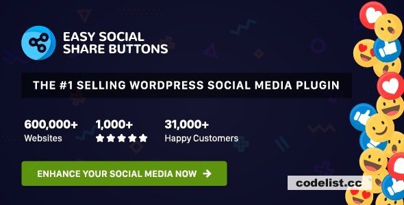 Easy Social Share Buttons for WordPress v9.3