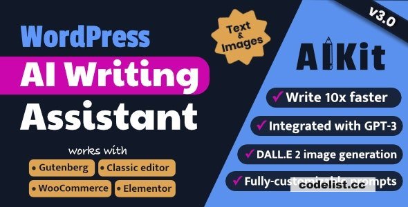 AIKit v3.8.1 - WordPress AI Writing Assistant Using GPT-3