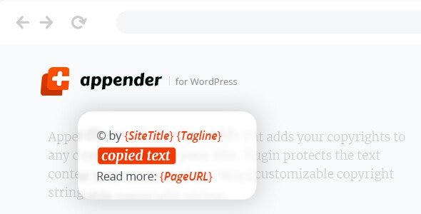 Appender v1.1.0 - Copycat Content Protection for WordPress