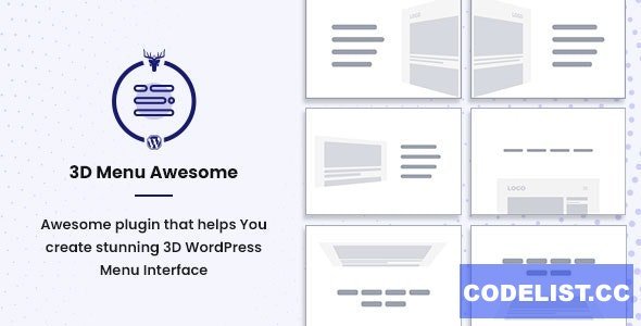 Stunning 3D Off Canvas Menu WordPress Plugin v1.0.4 - 3D Menu Awesome