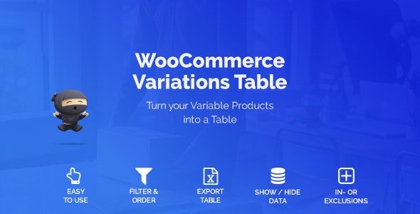 WooCommerce Variations Table v1.3.7