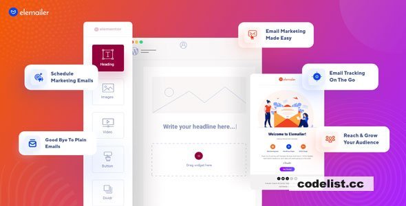 Elemailer v4.1.0 - Drag &amp; Drop WordPress Email Template &amp; Campaign Builder