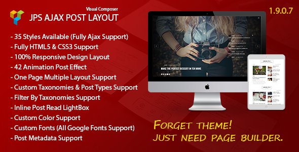 JPS Ajax Post Layout v2.0.0 - Addon For Visual Composer