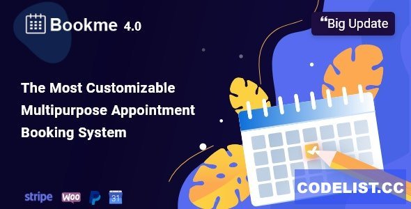 Bookme v4.5 - WordPress Appointment Booking Scheduling Plugin