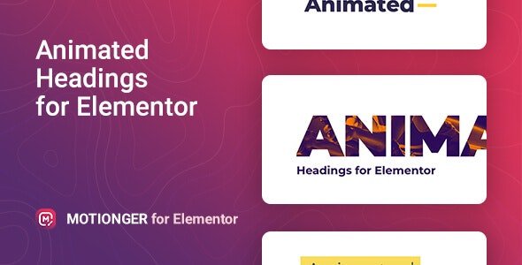 Motionger v2.0.1 - Animated Heading for Elementor