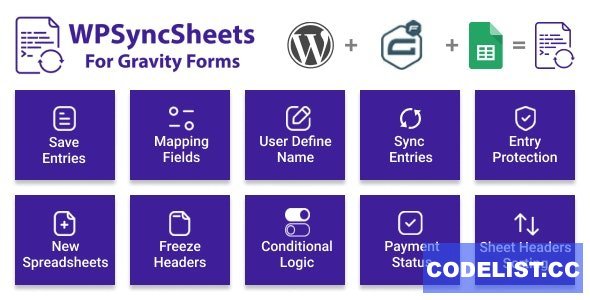 WPSyncSheets For Gravity Forms v7.5 - Gravity Forms Google Spreadsheet Addon