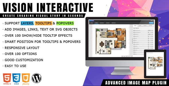 Vision Interactive v1.5.3 - Image Map Builder for WordPress