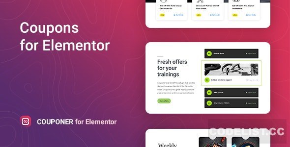 Couponer v1.1.5 - Discount Coupons for Elementor