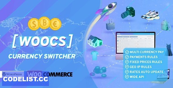 WOOCS v2.3.8 - WooCommerce Currency Switcher. Professional multi currency plugin